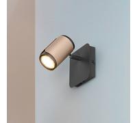 Trio Lighting Gillan ceiling spotlight, coffee, 1-bulb, metal, GU10