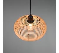 Trio Lighting Inga pendant light with rattan shade Ø 29 cm