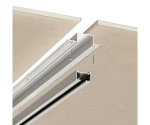 Trio Lighting Installation profile for DUOline two-circuit track lighting system, aluminium