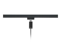Trio Lighting DUOline Jimmy pendant light, two-circuit track lighting system, black-gold
