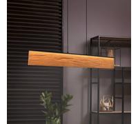 Trio Lighting Kalea LED hanging light, length 110 cm, wood colour, wood