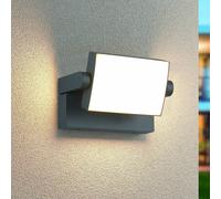 Trio Lighting KANSAS LED outdoor wall light, anthracite, width 20 cm, IP54