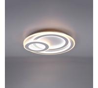 Trio Lighting LED ceiling lamp Mita with remote control, CCT, round