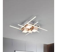 Trio Lighting LED ceiling lamp Roger, coffee, metal, CCT, remote control