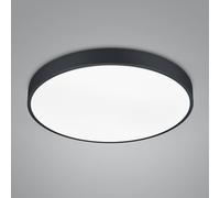Trio Lighting LED ceiling lamp Waco, CCT, Ø 49.5 cm, matt black