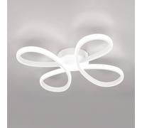 Trio Lighting LED ceiling light Fly, matt white, 4,000 K, 40 cm x 40 cm