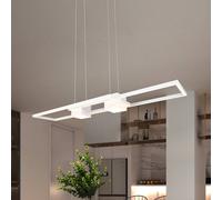 Trio Lighting LED pendant light Albany, white, 100 x 28 cm, aluminium, CCT dimmable