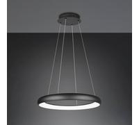 Trio Lighting LED pendant light Cardona, Ø 75 cm, black, CCT, metal