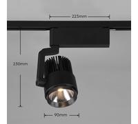 Trio Lighting LED track spotlight Radiator for DUOline, matt black, CCT