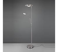 Trio Lighting LED uplighter Barrie with reading light matt nickel
