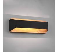 Trio Lighting LED wall light Arino, black, width 35.2 cm