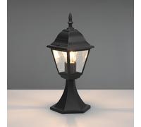 Trio Lighting Livenza pillar light, black, height 39 cm, aluminium, IP44