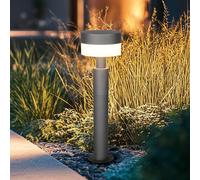 Trio Lighting Mackenzie LED pedestal light, height 50 cm, anthracite, cast aluminium