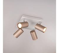 Trio Lighting Marley downlight brown/light grey 24 x 24 cm 4-bulb metal