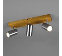 Trio Lighting Marley downlight, matt nickel, 3-bulb
