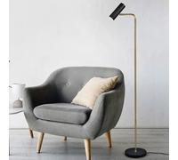 Trio Lighting Marley floor lamp, matt brass / matt black
