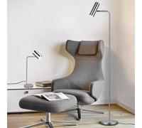 Trio Lighting Marley floor lamp, matt nickel