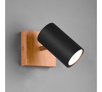Trio Lighting Marley wall spotlight, matt black