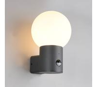 Trio Lighting Mures outdoor wall lamp, anthracite, height 28 cm, metal, sensor