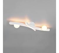 Trio Lighting Napoli LED ceiling light, matt white, length 70 cm, metal CCT