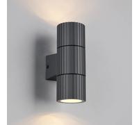 Trio Lighting Parana outdoor wall lamp, anthracite, height 16 cm, metal, 2-bulb.