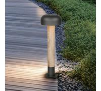 Trio Lighting Path light FRASER, concrete look, height 54 cm, metal, IP54