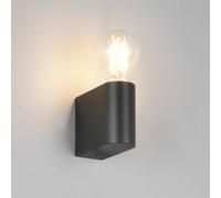 Trio Lighting Pratella bathroom wall lamp, width 4 cm, black, plastic, IP44