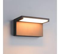 Trio Lighting Ravi LED outdoor wall lamp, anthracite, width 18 cm, metal, IP65