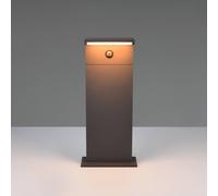 Trio Lighting Ravi LED pedestal light, anthracite, height 50 cm, sensor, IP54