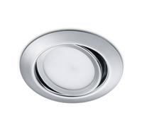 Trio Lighting Rila round LED recessed spotlight, chrome