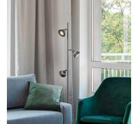 Trio Lighting Romeo LED floor lamp, height 150 cm, black, metal, 3-bulb.