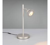 Trio Lighting Romeo LED table lamp, height 40 cm, nickel-coloured, metal, CCT
