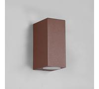 Trio Lighting Roya outdoor wall light up/downlight angular rust