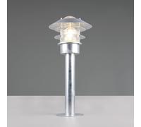 Trio Lighting Ruvuuma pillar light, zinc colour, height 50 cm, metal, IP44