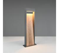 Trio Lighting SALMON LED path light, wood look, height 60 cm, metal, IP44