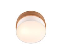 Trio Lighting Seasons ceiling lamp, wood/white Ø 30 cm