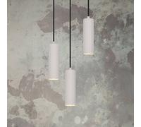 Trio Lighting Soka hanging light, light grey, Ø 28 cm, metal, 3-bulb.