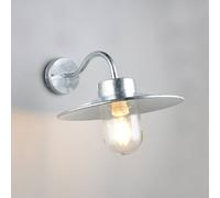 Trio Lighting Tana outdoor wall lamp, zinc-coloured, projection 41 cm, metal, IP44