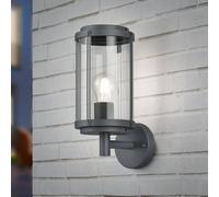 Trio Lighting TANARO outdoor wall light, anthracite, height 33 cm, metal, IP44