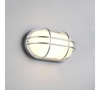Trio Lighting Tumen outdoor wall lamp, zinc-coloured, width 26 cm, metal, IP44