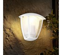 Trio Lighting VENTA outdoor wall light, white, flush-mounted, height 20 cm, IP44