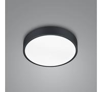 Trio Lighting Waco LED ceiling lamp, CCT, Ø 31 cm, matt black
