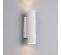 Trio Lighting Yamuna outdoor wall lamp, matt white, height 23 cm, metal, IP65