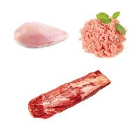 Trio of Indulgence Box | Premium Sirloin Steak, Chicken Breast & Turkey Mince | High-Protein Meat Selection for Healthy Meals | Fresh & Halal Certified | Ideal for Meal Prep & Fitness Diets