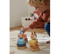 Trio of Stacking Towers, Forest Friends, in FSC® Wood wood