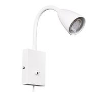 TRIO, Wall lamp, Wanda 1xGU10, max.10,0 W Body: Metal, matt White L:8.5 cm, H:23.5 cm, D:22 cm FLEXConnect