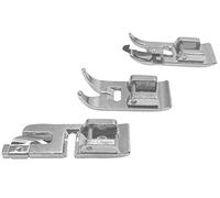 (Trio) Zig Zag Foot Normal Presser Foot Standard Foot + Overlock Foot + Rolled Hem Foot for Victoria Sewing Machine