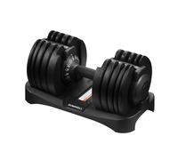 TRIOBLADE 24KG/40KG Adjustable Dumbbells for Saving Place Weights Dumbbells Set 15in1 /17in1 Fast Weight Changes NonSlip Handle Home Gym Strength Training Equipment (24kg C Style 1 Pack Black)