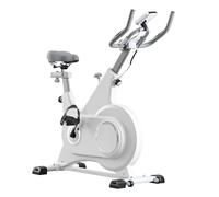 TRIOBLADE Exercise Bike, Indoor Cycling Bike with Phone Mount & LCD Display, Magnetic Resistance Stationary Bike for Home Gym Use Fitness Bicycle with Comfortable Seat Cardio Workout (White)
