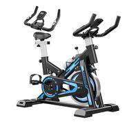 TRIOBLADE Exercise Bike Magnetic Indoor Cycling Stationary Bike with LCD Display Quiet Spin Bike Exercise w/Phone Holder Water Bottle Equipment Stationary Bike 300lbs Weight Capacity Comfortable Seat